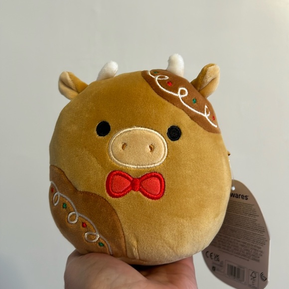 NWT Jericho Gingerbread Cow 5” Squishmallow - Picture 1 of 3